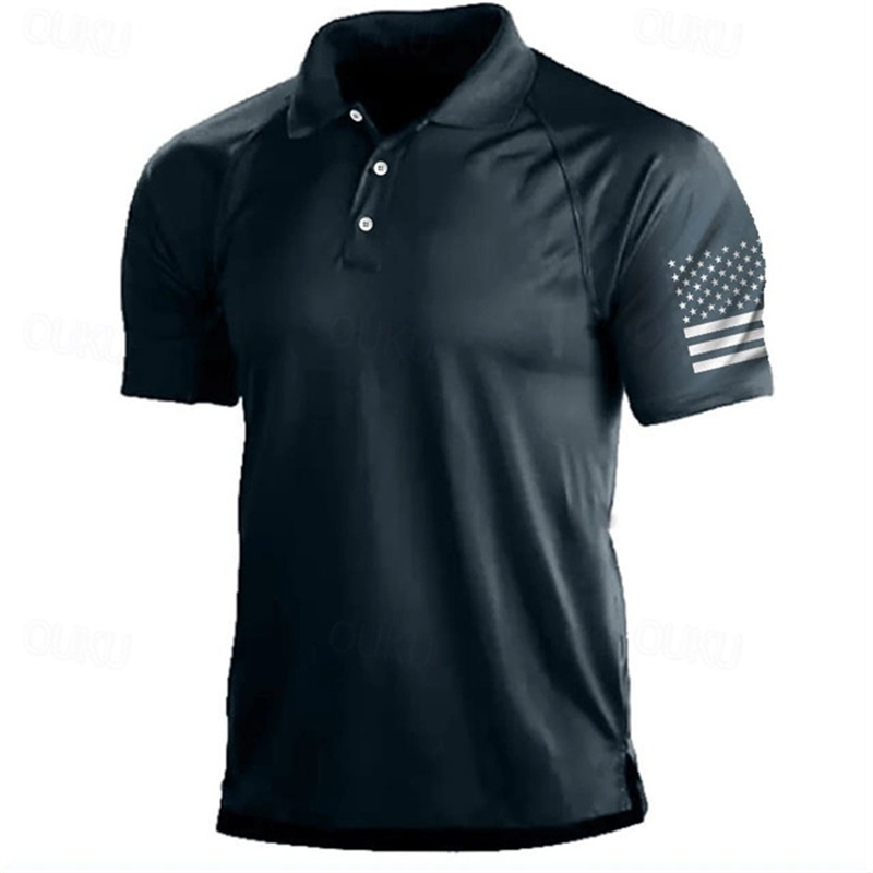 Golf Equipment Wholesale - Polo à motif de drapeau américain